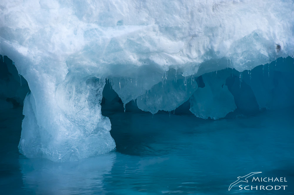 Blaues Eis Antarktis Berg